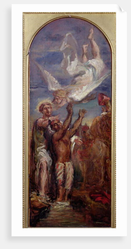 Study for St. Philip Baptising the Eunuch of the Queen of Ethiopia by Theodore Chasseriau
