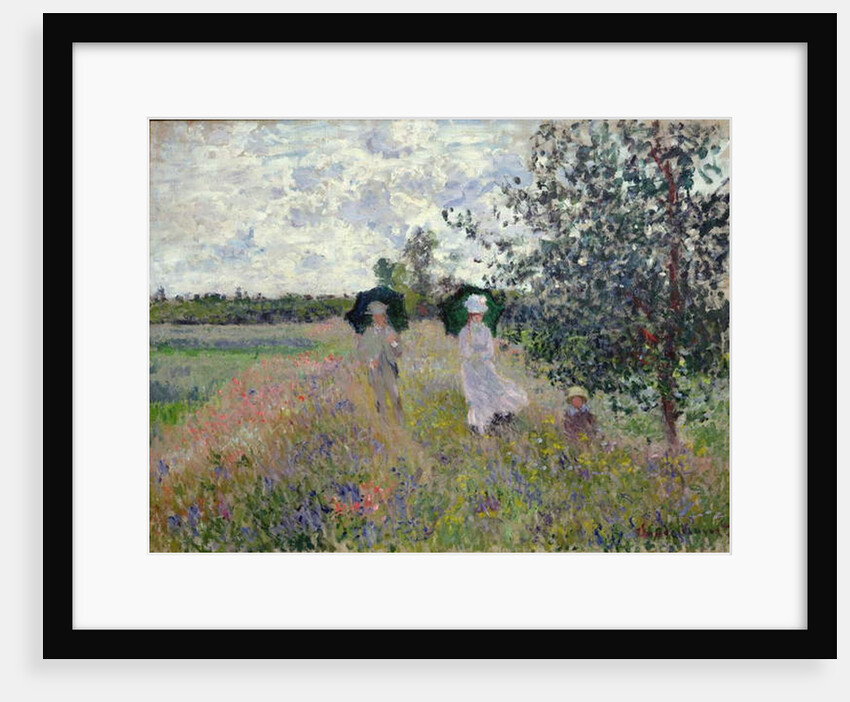 Promenade near Argenteuil, 1873 by Claude Monet