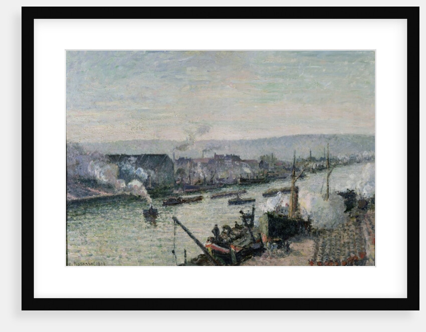 Saint-Sever Port, Rouen, 1896 by Camille Pissarro