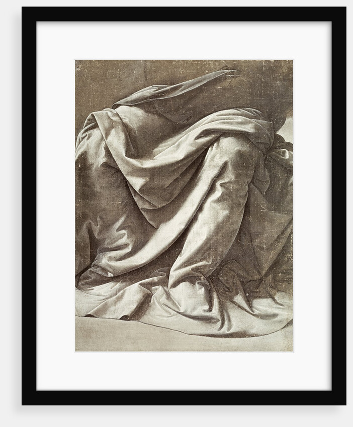 Study for the mantle of the Virgin of the Annunciation, 1475-80 by Leonardo da Vinci