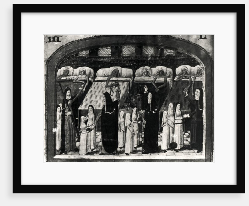 Nuns tending the sick at the Hotel Dieu, Paris by French School