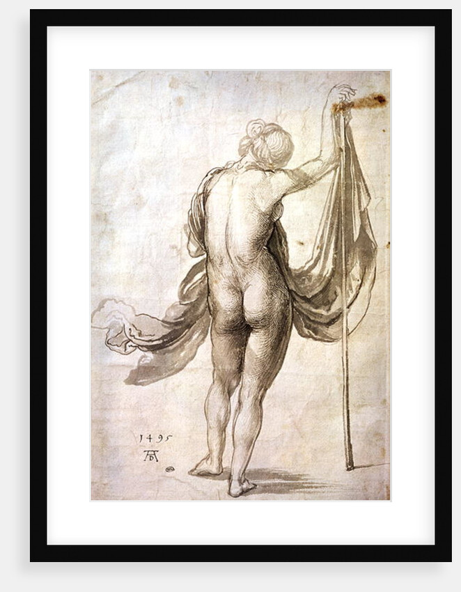 Nude Study or, Nude Female from the Back, 1495 by Albrecht Dürer or Duerer