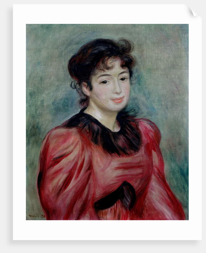 Portrait of Mademoiselle Victorine de Bellio 1892 by Pierre Auguste Renoir