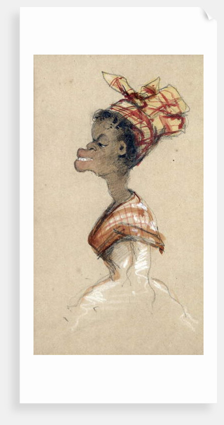 Black Woman Wearing a Headscarf, 1857 by Claude Monet