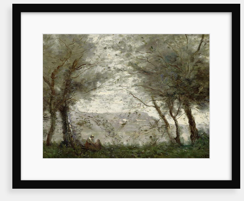 The Pond at Ville-d'Avray through the Trees, 1871 by Jean Baptiste Camille Corot