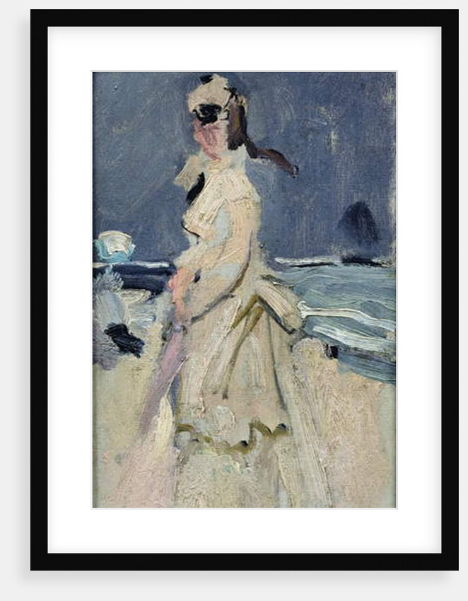 Camille on the Beach, 1870-71 by Claude Monet