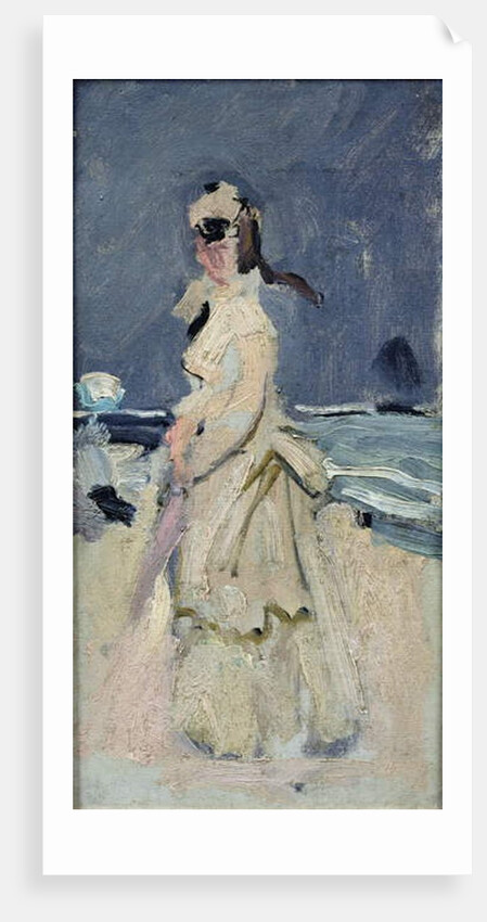 Camille on the Beach, 1870-71 by Claude Monet