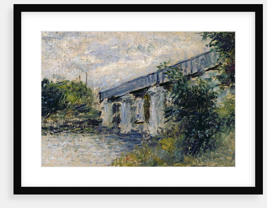 Railway Bridge at Argenteuil, 1874 by Claude Monet