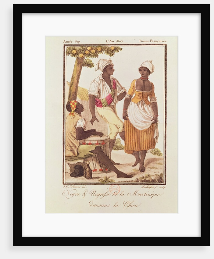 Negro and Negress from Martinique Dancing 'la Chica' by Jacques Grasset de Saint-Sauveur (after)