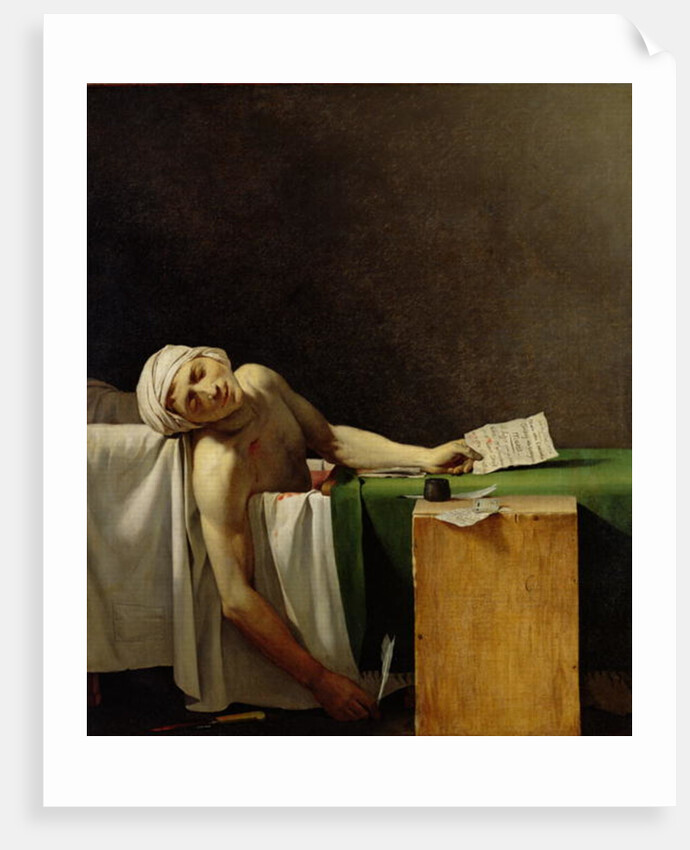 The Death of Marat, 1793 by Jerome Martin Langlois