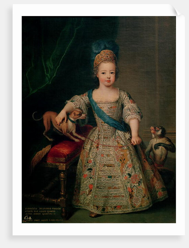 Louis XV as a child, 1714 by Pierre Gobert