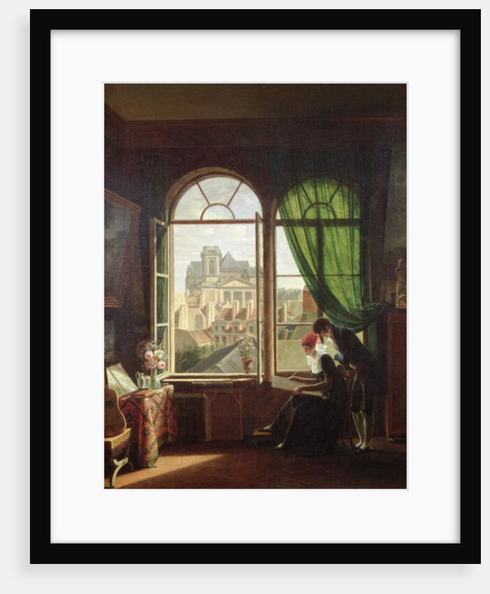 View of Saint-Eustache Church from a House on Rue Platriere or, The Artist's Interior, c.1810 by Martin (attr. to) Drolling