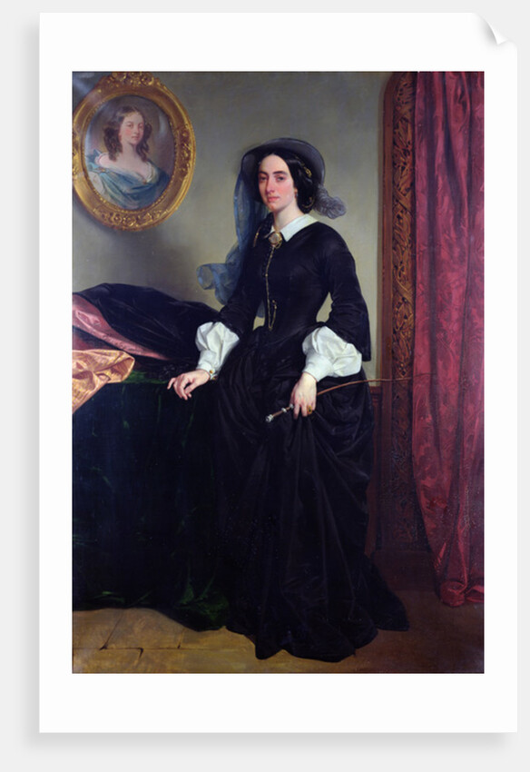Portrait of Marie Deveria, 1856 by Eugene Deveria