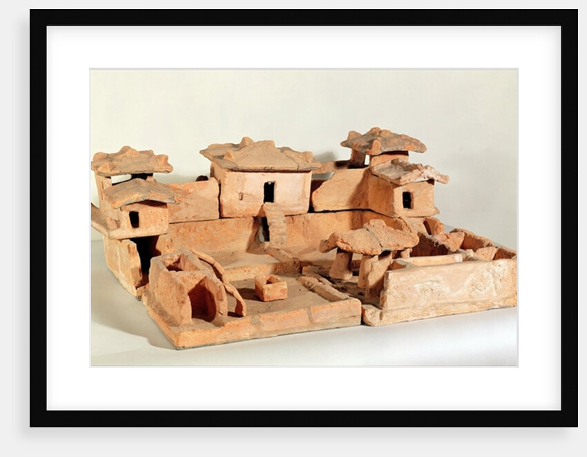 Funerary model of a farm, from Thanh Hoa, Vietnam by School Chinese