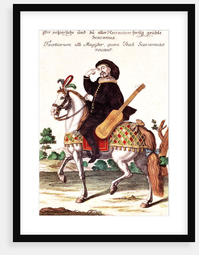Scaramouche on Horseback by German School