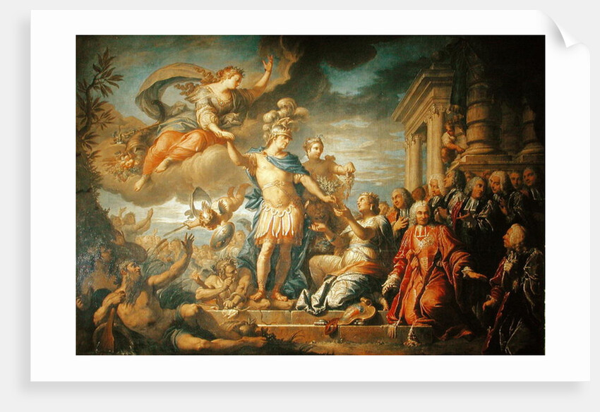Allegory of the Peace of Aix-la-Chapelle, 1761 by Jacques Dumont