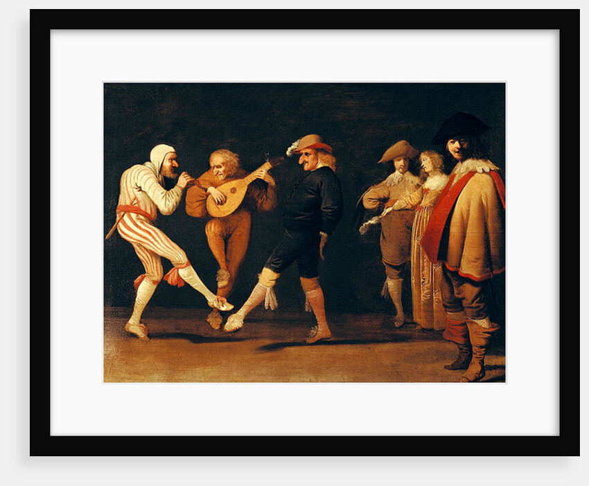 Farce Actors Dancing by Pieter Jansz. Quast