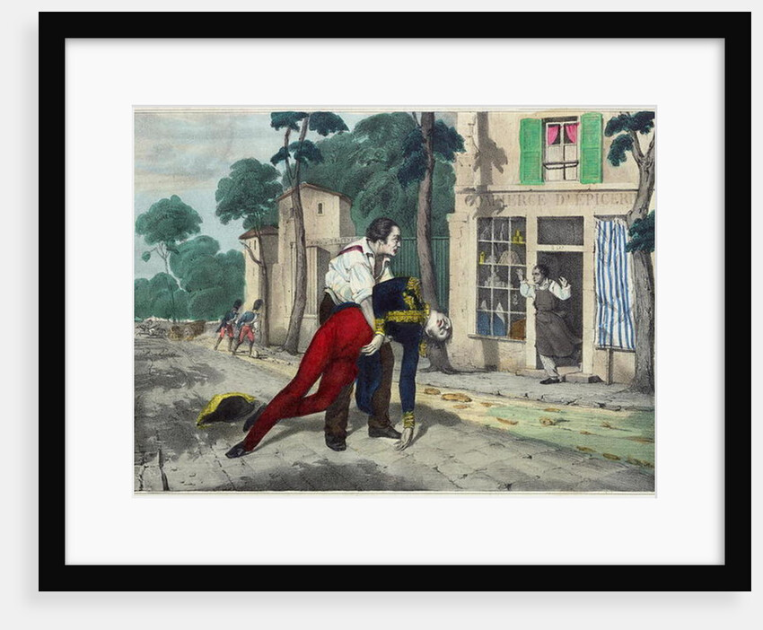 The Death of Ferdinand Philippe Louis Duke of Orleans in Neuilly, 13th July 1842 by French School