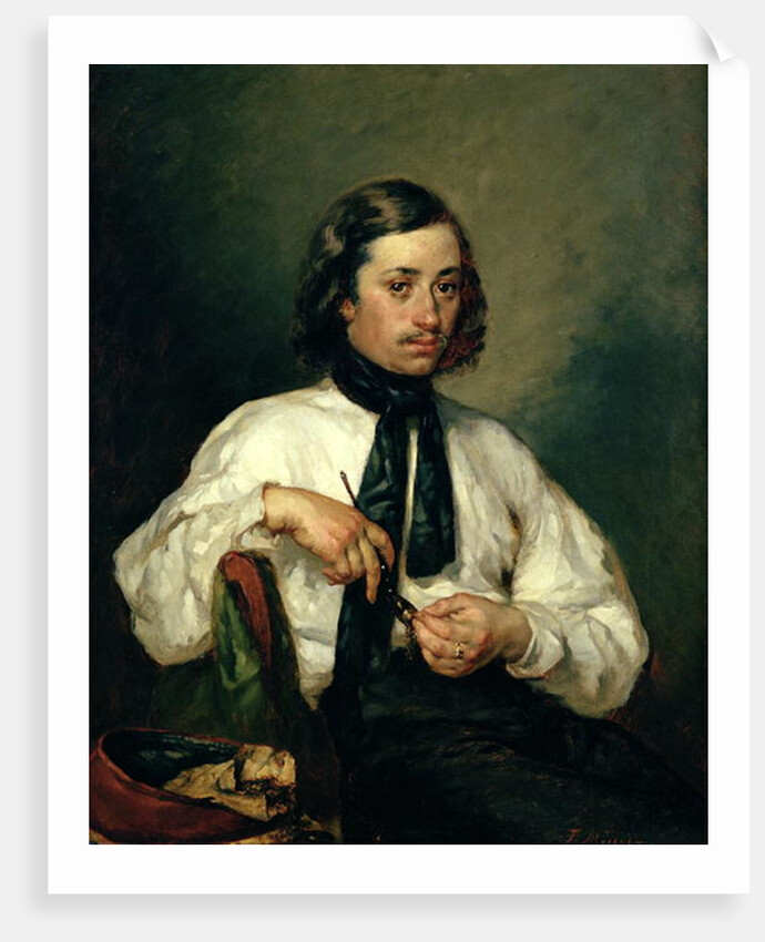 Portrait of Armand Ono, known as The Man with the Pipe, 1843 by Jean-Francois Millet