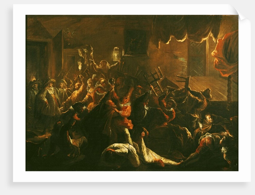 La Tripotiere's Distress at her Broken Furniture by Jean de Coulom