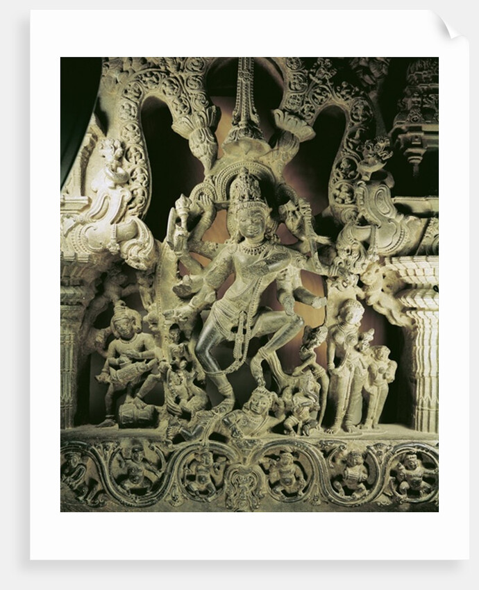 Lintel with Shiva Nataraja, Kakatiya dynasty by School Indian