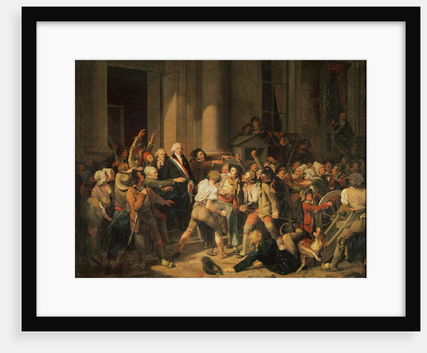 Act of Courage of Monsieur Defontenay, Mayor of Rouen, 29th August 1792 by Louis Leopold Boilly