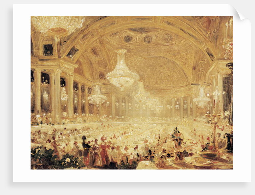 Dinner at the Tuileries by Eugene Emmanuel Viollet-le-Duc