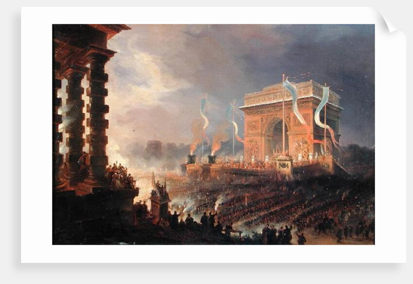 Festival of the Fraternity of the Arc de Triomphe, 24th April 1848 by Jean-Jacques Champin