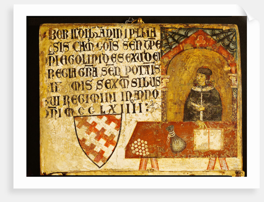 Cardinal Ildebrandino Paglieresi at his desk, 1264 by Diotisalvi or Dietisalvi de Speme