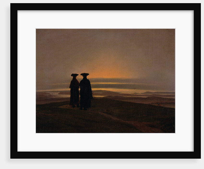 Evening Landscape with Two Men, c.1830-35 by Caspar David Friedrich