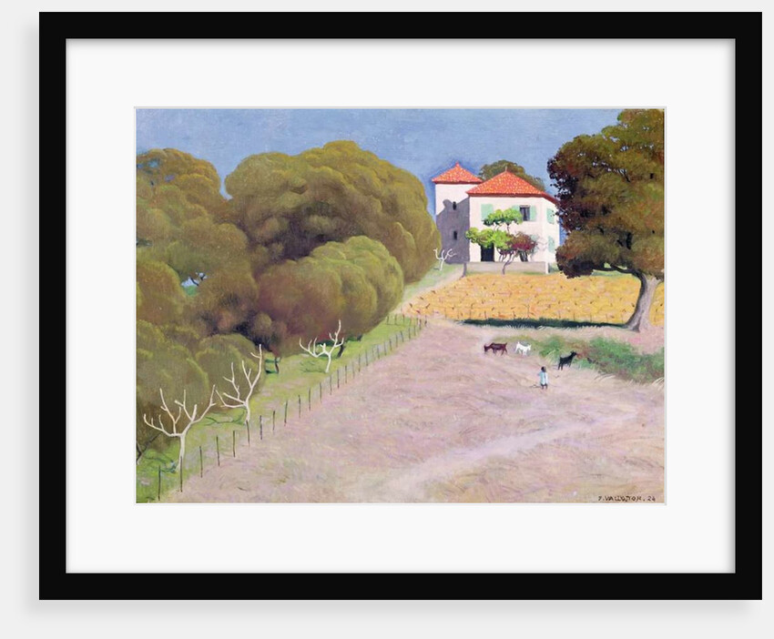 Landscape, The House with the Red Roof, 1924 by Felix Edouard Vallotton