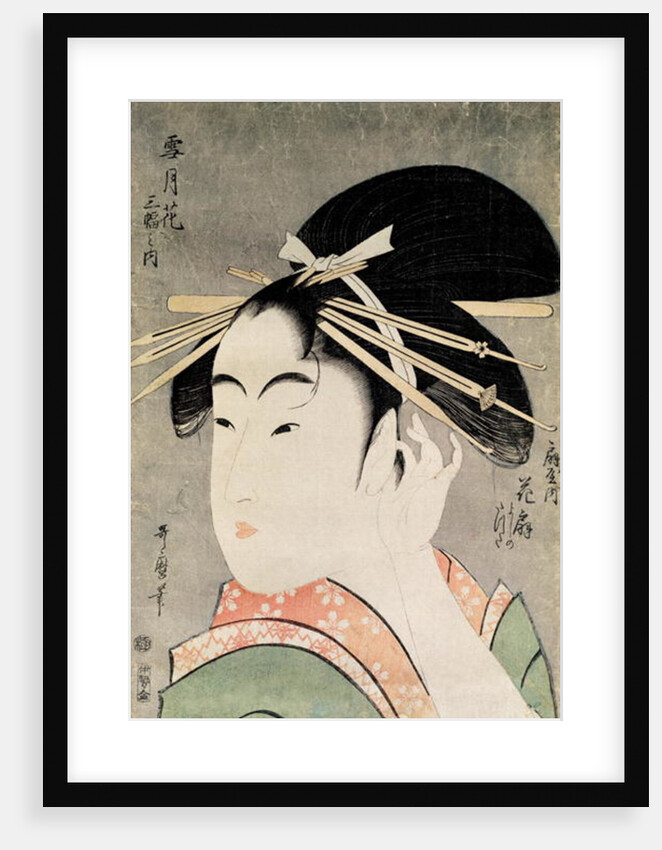 Head of a Woman by Kitagawa Utamaro