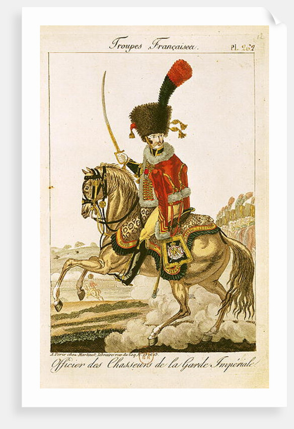 Officer of the Hussars of the Imperial Guard during the First Empire by French School