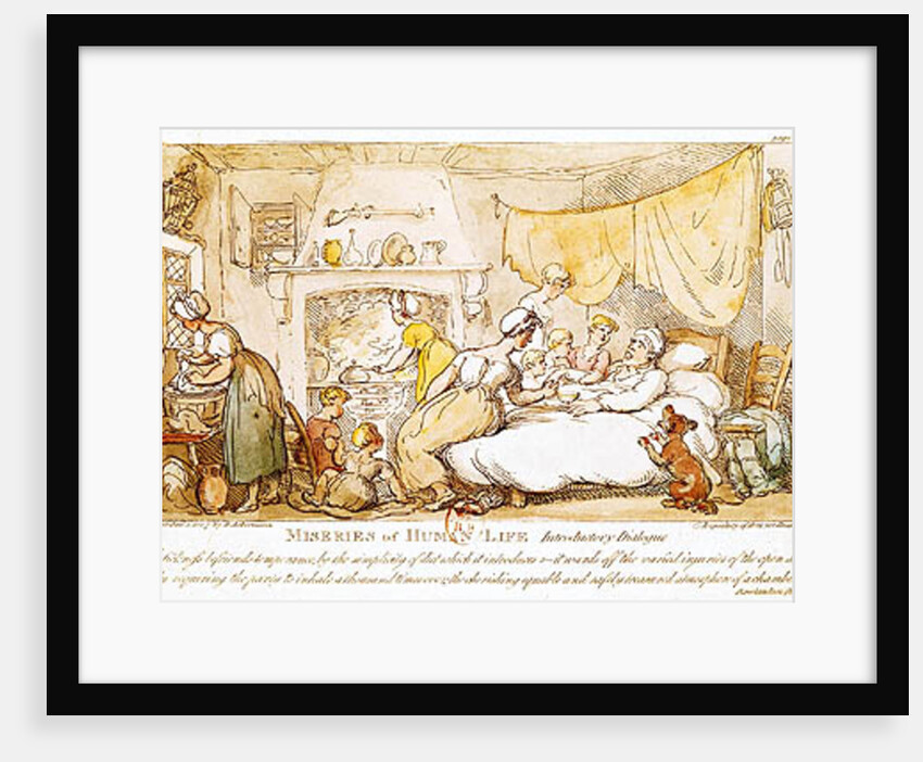 Miseries of Human Life: Introductory Dialogue. by Thomas Rowlandson