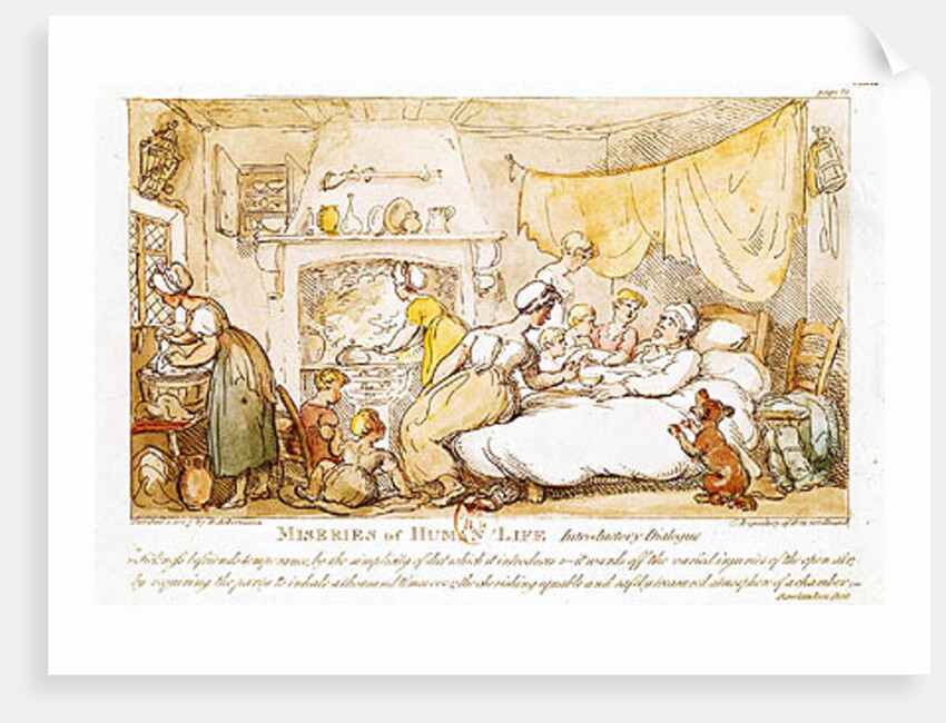 Miseries of Human Life: Introductory Dialogue. by Thomas Rowlandson