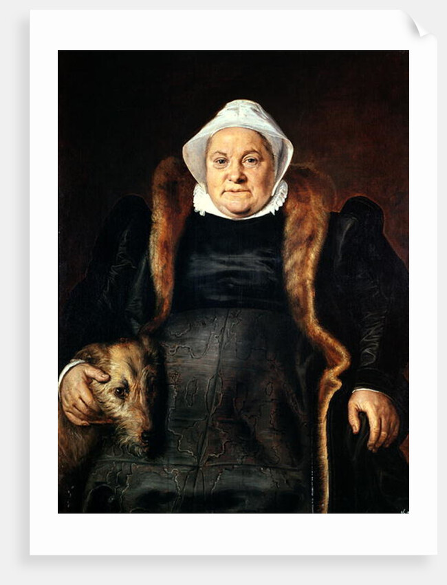 Portrait of an Elderly Woman or, The Falconer's Wife, 1558 by Frans Floris