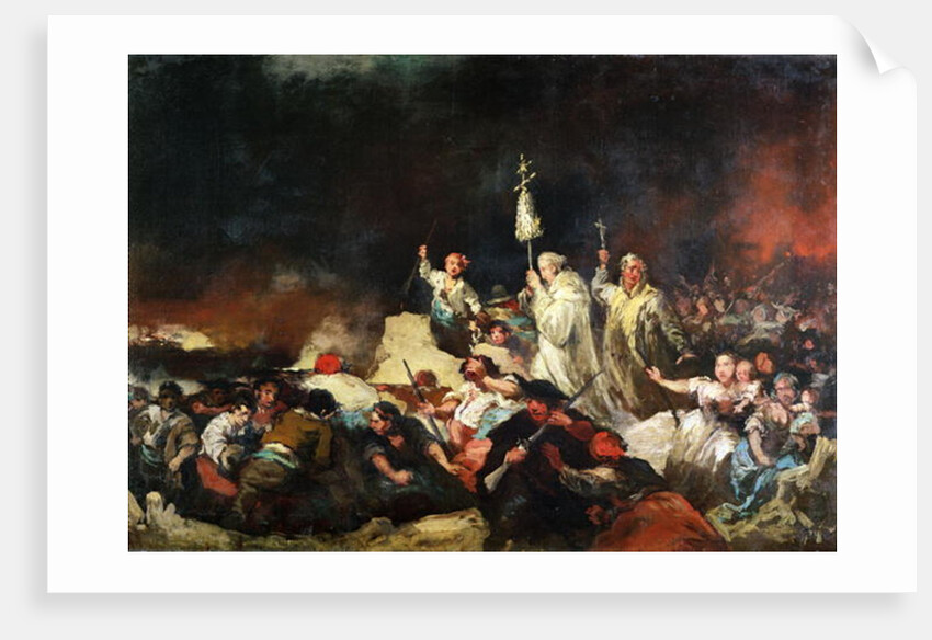 The Siege of Saragossa by Eugenio Lucas y Padilla