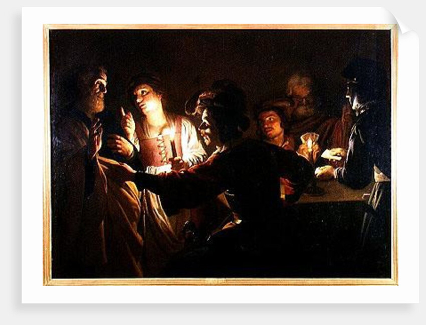 The Denial of St. Peter, c.1620 by Gerrit van Honthorst