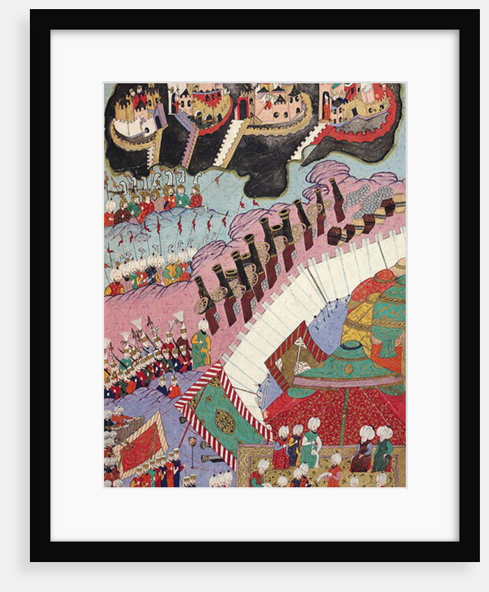TSM H.1524 The Forces of Suleyman the Magnificent Besieging a Christian Fortress by Turkish School