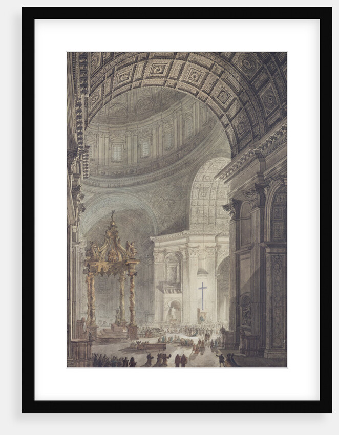 The Glowing Cross in St. Peter's, Rome, on Maundy Thursday by Charles Norry
