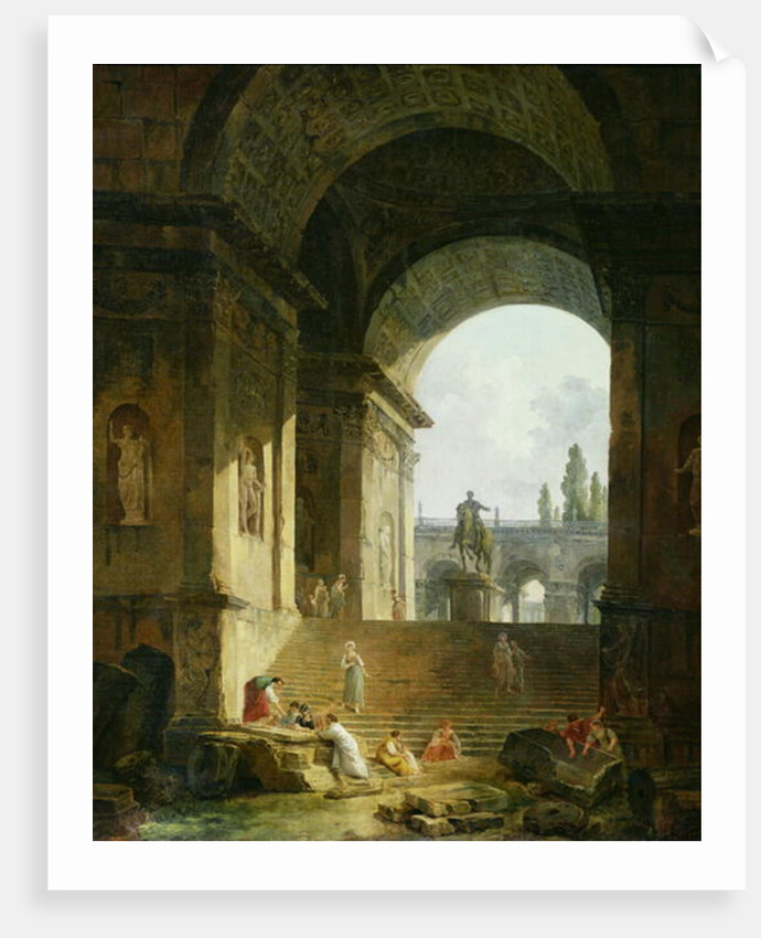 Picturesque View of the Capitol by Hubert Robert