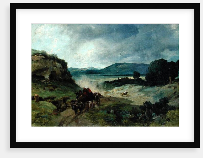 Roman Landscape, 1827 by Jean Baptiste Camille Corot
