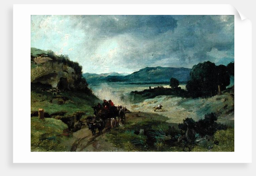 Roman Landscape, 1827 by Jean Baptiste Camille Corot