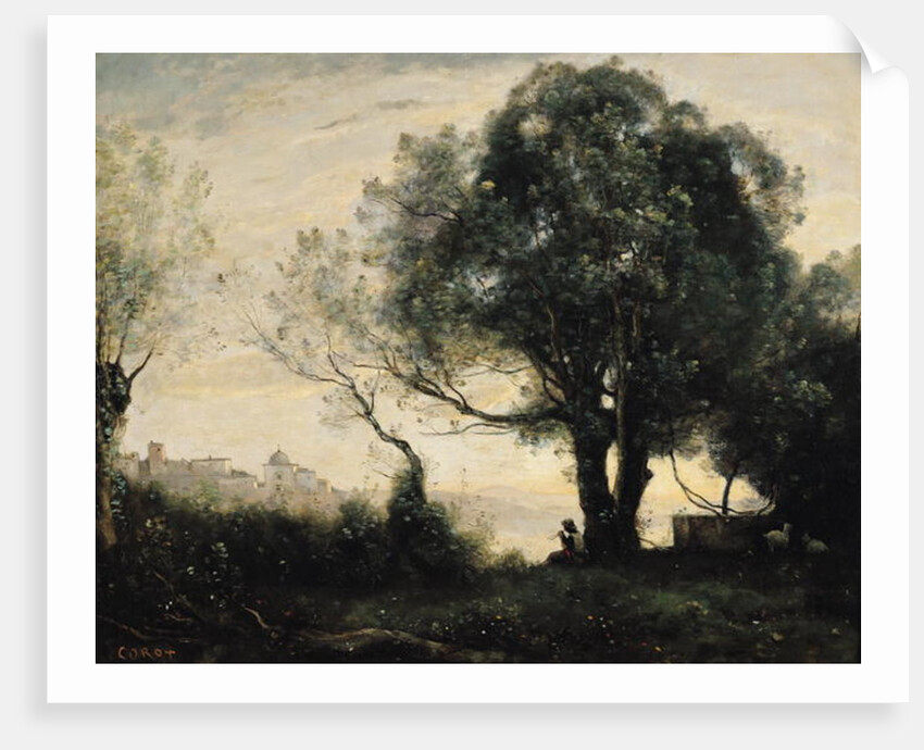 Souvenir of Castel Gandolfo, 19th century by Jean Baptiste Camille Corot