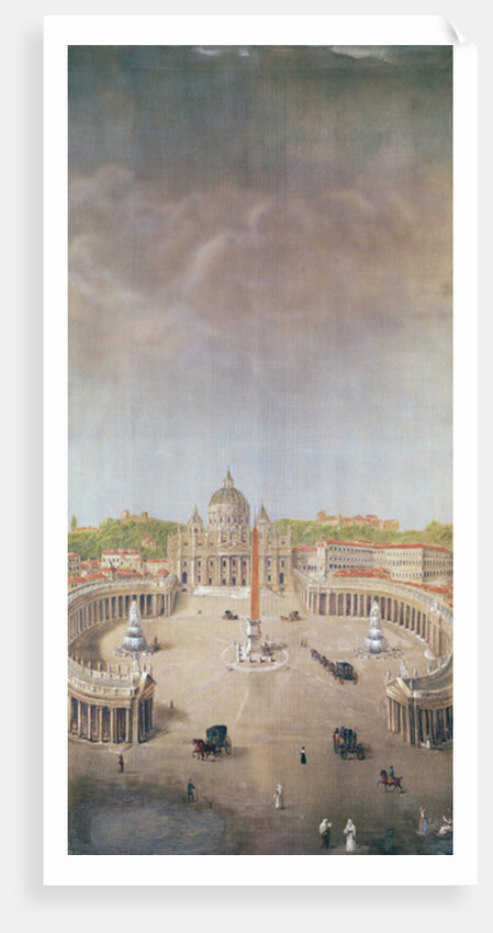 View of St. Peter's, Rome by Auguste Simon Garneray