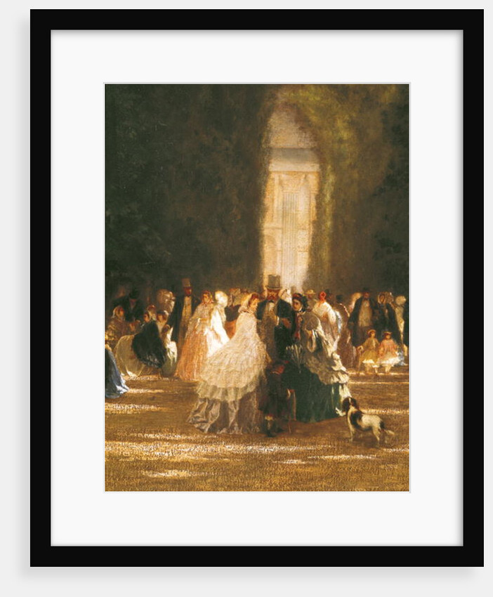 The Garden of the Tuileries during the Second Empire by French School