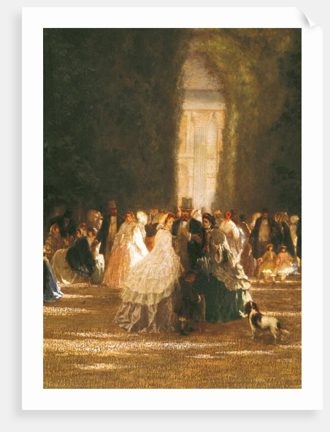 The Garden of the Tuileries during the Second Empire by French School