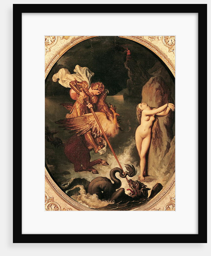 Ruggiero Rescuing Angelica, 1841 by Jean Auguste Dominique Ingres