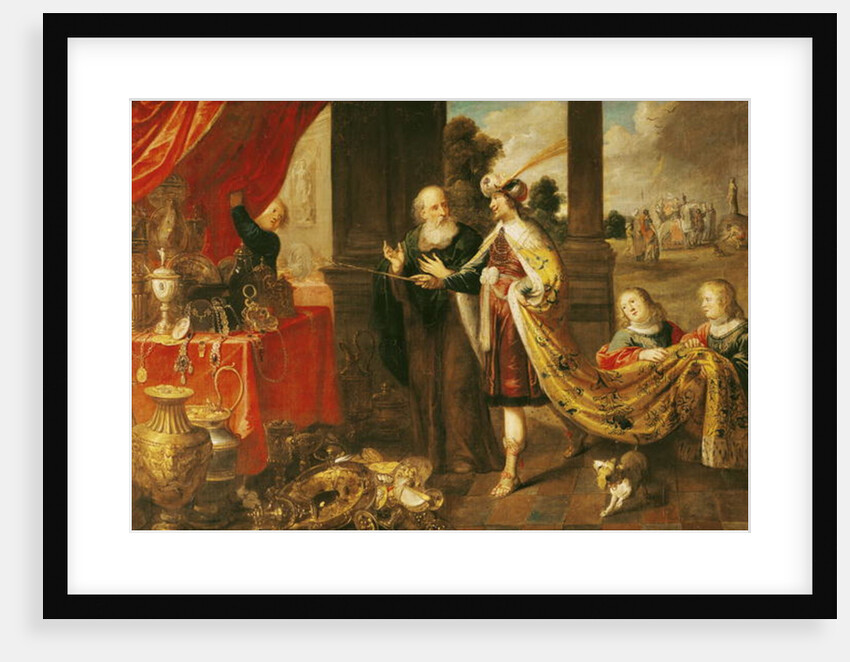 Ahasuerus Showing his Treasure to Mordecai by Claude Vignon