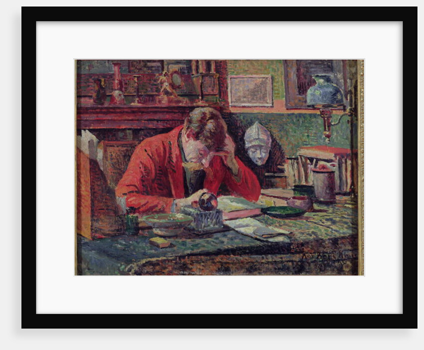 Emile Verhaeren in his Study, c.1897 by Maximilien Luce